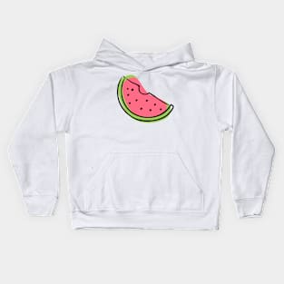 Cute Watermelon Minimalist Abstract Childlike Kids Hoodie